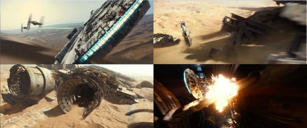 Who is flying the Millennium Falcon?