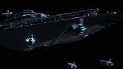 Is it just me or is the Star Destroyer... bigger? New manta-ray looking shuttle? Ships approaching Star Destroyer