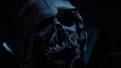 Voiceover: "My father had it". This looks like someone plucked Vader's mask out from the funeral pyre at the end of Ep 6. Creepy much? Vader's Burnt Mask